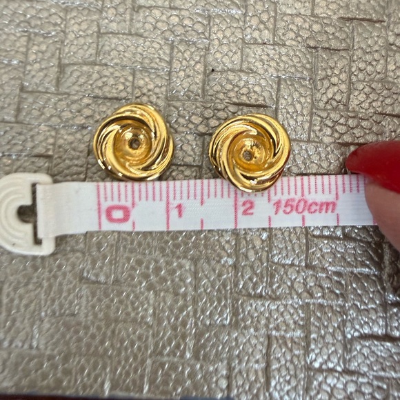 Vintage Gold Tone Earring Jackets 11-12mm - Picture 2 of 3